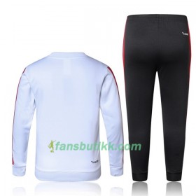 Barn AC Milan Trenings Collegegenser Set 2017-18 Hvit